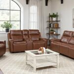 LR7660CHL Chocolate Leather Motion Collection